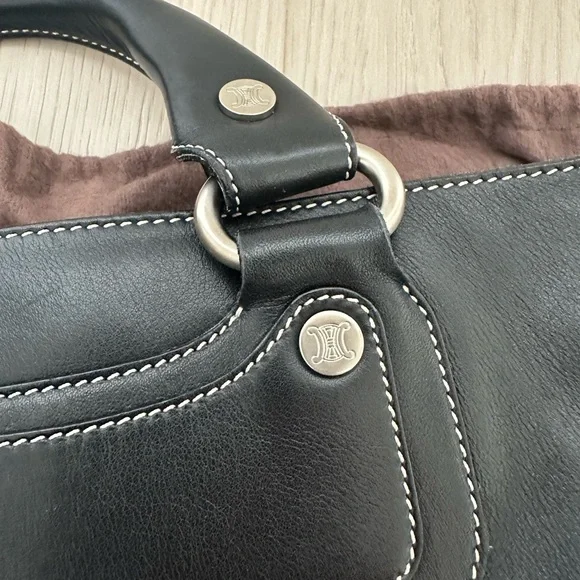 Celine Leather Boogie Bag in Black - Picture 8 of 13